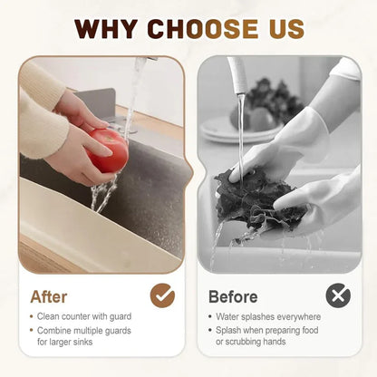 No More Sink Mess – Silicone Splash Guard (Buy 1 Get 1 Free | Pack of 2)