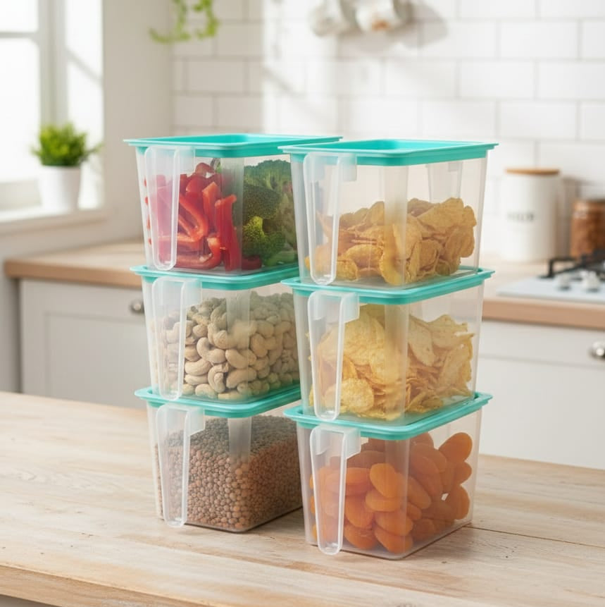 Fridge Storage Organizer – Buy 3 Get 3 Free (Pack of 6) | Unbreakable & Space Saving