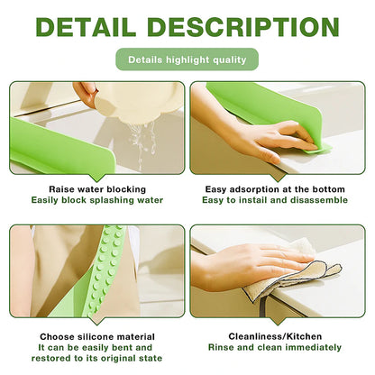 No More Sink Mess – Silicone Splash Guard (Buy 1 Get 1 Free | Pack of 2)