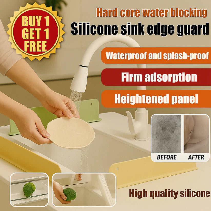 No More Sink Mess – Silicone Splash Guard (Buy 1 Get 1 Free | Pack of 2)