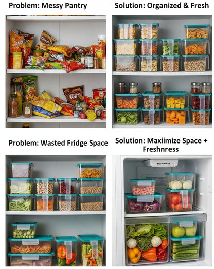 Fridge Storage Organizer – Buy 3 Get 3 Free (Pack of 6) | Unbreakable & Space Saving