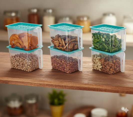 Fridge Storage Organizer – Buy 3 Get 3 Free (Pack of 6) | Unbreakable & Space Saving
