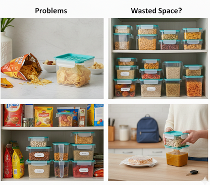 Fridge Storage Organizer – Buy 3 Get 3 Free (Pack of 6) | Unbreakable & Space Saving